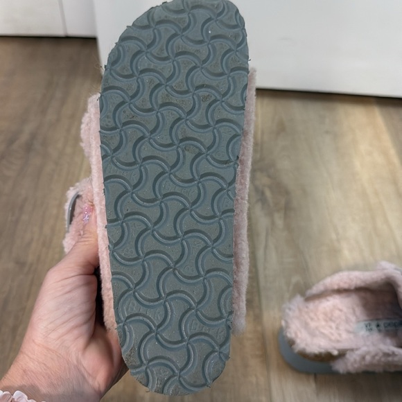 Papillio by Birkenstock Arizona Big Buckle Teddy Shearling Platform Sandals 37 - Picture 7 of 7